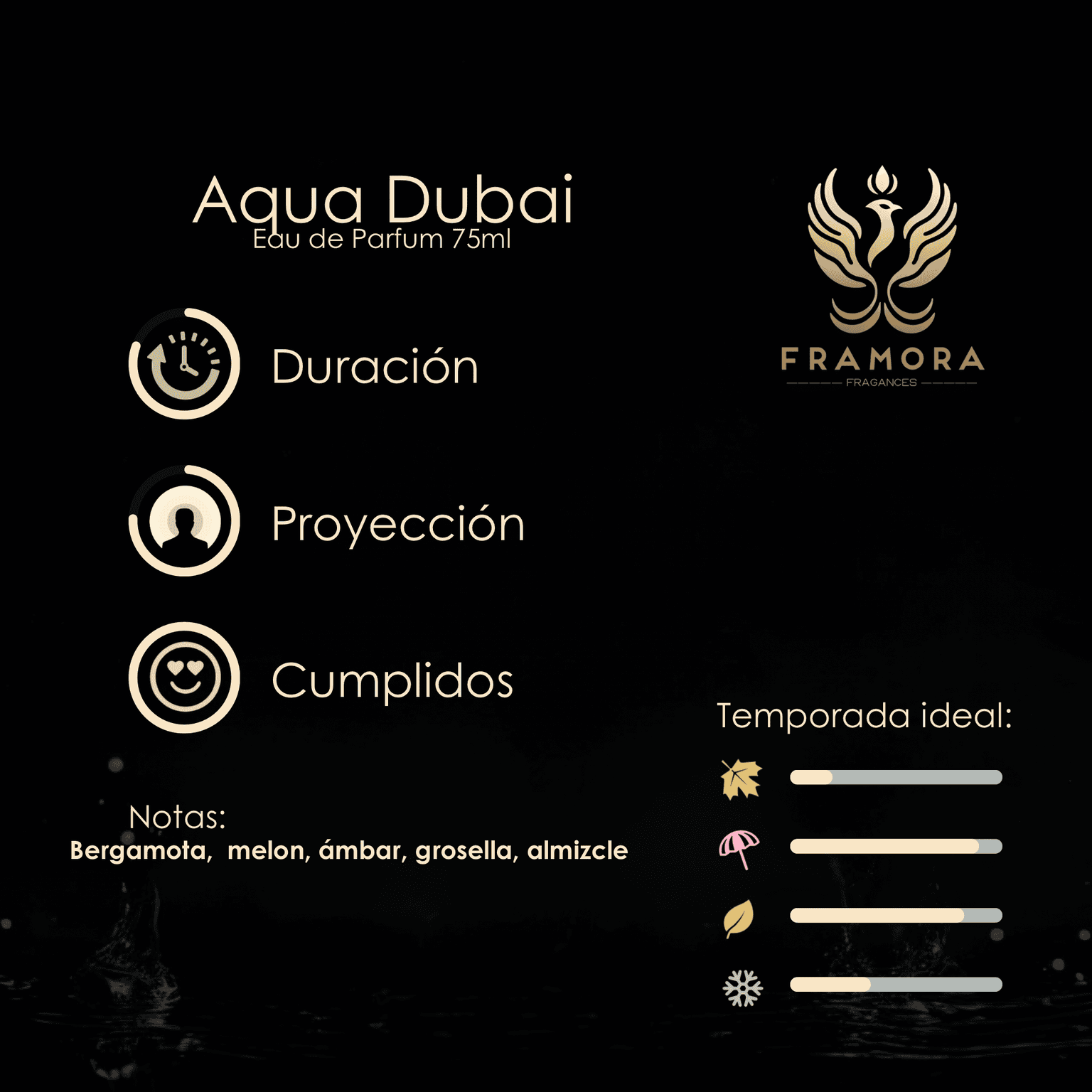 Amber Oud Aqua Dubai 75ml edp - Imagen 2