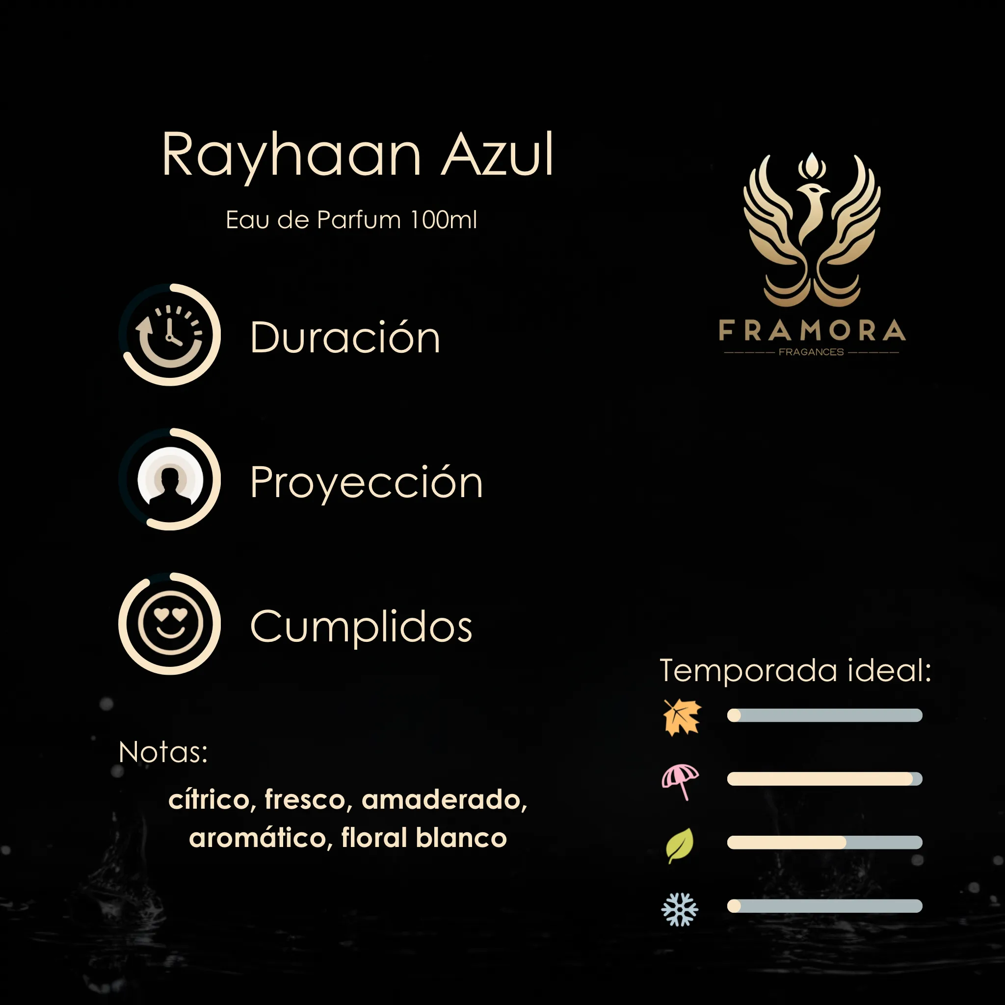 RAYHAAN AZUL 100ML EDP - Imagen 2